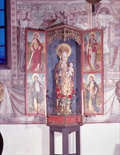 Madonna cabinet by Hermen Rode, Sorunda church, Lubeck, 1408. Creator: Unknown.