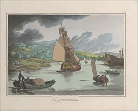 Fowey, Cornwall, from "Sketches from Nature", 1822.