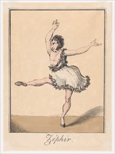 Zéphir, 1817-19. French male ballet dancer Auguste Vestris.