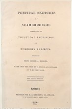 Title Page, from "Poetical Sketches of Scarborough", 1813.