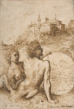 Two Satyrs in a Landscape