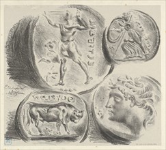 Studies of Four Greek Coins