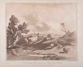 Landscape with a Figure Herding Cattle