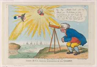 John Bull Making Observations on the Comet