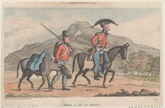 Frontispiece: Starting to join his regiment