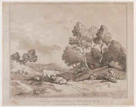 Landscape with Figures Binding a Bundle of Wood