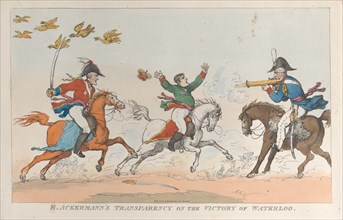R. Ackermann's Transparency on the Victory of Waterloo