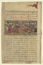 Rustam Captures the Shah of Sham and the Shah of Berber