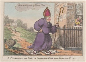 A Pilgrimage from Surry to Gloucester Place or the Bishop in an Extacy