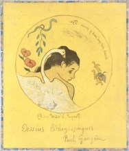 ("Leda") Design for a Plate: Shame on Those Who Evil Think (Honi Soit Qui Mal y Pense) ; cover illustration for the "Volpini Suite" entitled Lithographic Drawings (Dessins lithographiques)
