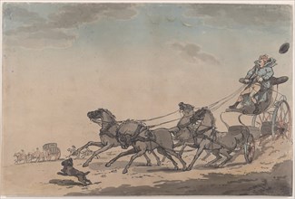 A Four-in-Hand, or The Runaway Carriage, 1791-93.