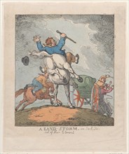 A Land Storm, or Jack Tars Out of Their Element, 1790-1815.