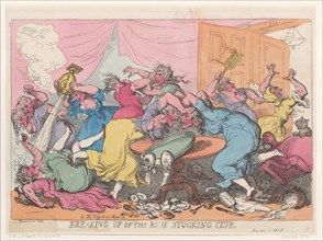 Breaking Up of the Blue Stocking Club, March 1, 1815.