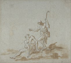 A Shepherd Addressing a Seated Male Nude., n.d..