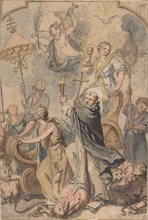 An Allegory of the Triumph over Heresy, with St. Dominic to the Fore, 1650-60.