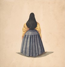 A Standing Woman, Seen from the Back, 1840-50.