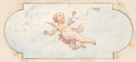 A winged putto, second half 19th century.