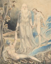 Angel of the Divine Presence Bringing Eve to Adam (The Creation of Eve: "And She Shall be Called Woman) (recto); Sketch for the same (verso), ca. 1803.