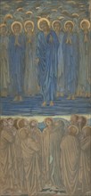 Ascension of Christ (Acts I, 1-9): Study for stained-glass window, ca. 1875-84.