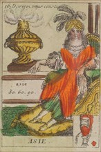 Asie from Playing Cards (for Quartets) 'Costumes des Peuples Étrangers', 1700-1799.