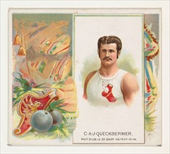 C.A.J. Queckberner, Shot Put, from World's Champions, Second Series (N43) for Allen & Ginter Cigarettes, 1888.