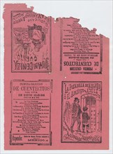 Covers for 'La Pesadilla de Alejito o el Almuerzo de Azotes' and 'Juan Ceniza', ca. 1890-1910.