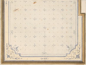 Design for a ceiling, 1860-1900.