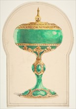 Design for a Chalice with Lid, 19th century.