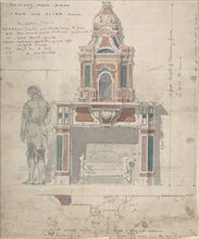 Design for a Chimneypiece Made from an Old Altarpiece, 19th century.