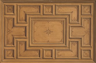 Design for a decorated ceiling, 1840-97.
