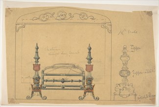 Design for a Grate and Surrounding Mantel, 19th century.