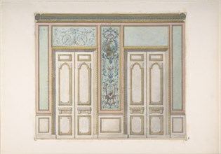 Design for a Pair of Doors Joined by an Ornamental Panel, second half 19th century.