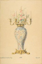 Design for a Vase with Candelabra, 19th century.