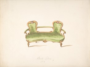 Design for Albert Settee, early 19th century.