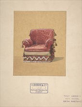 Design for an Armchair, 19th century.