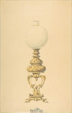 Design for an Oil Lamp, 19th century.