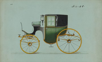Design for Brougham, no. 4128, 1891.