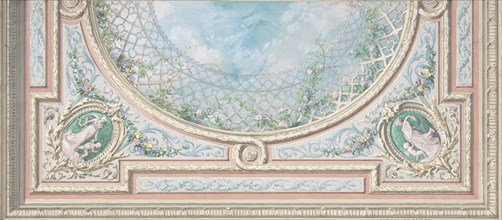 Design for Ceiling, Bedroom of Mme de Marconnoy, second half 19th century.