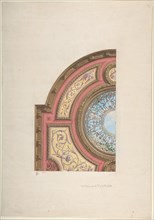 Design for Ceiling, Hôtel Cottier, 1879.