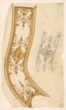Design for decorative border, 1830-97.