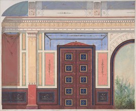 Design for Elevation of Ceiling and Wall, Deepdene, Dorking, Surrey, 1875-79.