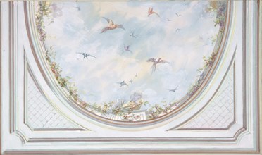 Design for Grand Salon Ceiling, Hôtel Hope, 1867.