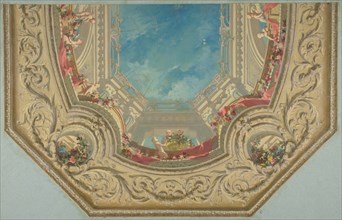 Design for Octagonal Ceiling in the Pless House, Berlin, second half 19th century.
