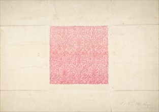 Design for Ornament, possibly Flocked Wallpaper, 19th century.