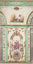 Design for Painted Wall Decoration for a Bakery, second half 19th century.