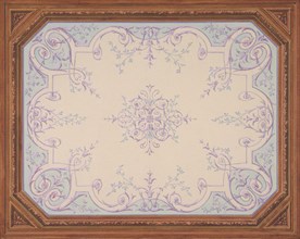 Design for the decoration of a ceiling in rinceaux, 1830-97.