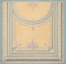 Design for the painted decoration of a ceiling, 1830-97.