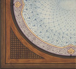 Design for the painted decoration of a ceiling, second half 19th century.
