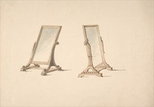 Design for Two Plain Tabletop Mirrors, early 19th century.