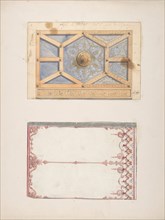 Designs for Ceiling and Wall Decoration for Monsieur Lecomte de la Grange, second half 19th century.